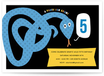 Snake Children's Birthday Party Invitations