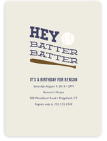 Hey Batter, Batter! Children's Birthday Party Invitations