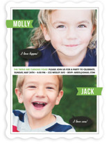 Twin Voice Children's Birthday Party Invitations