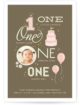 One Happy Day Children's Birthday Party Invitations