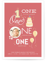 One Happy Day Children's Birthday Party Invitations