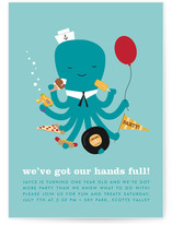 We've Got Our Hands Full Children's Birthday Party Invitations