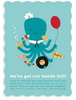 We've Got Our Hands Full Children's Birthday Party Invitations