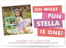 What Fun Children's Birthday Party Invitations
