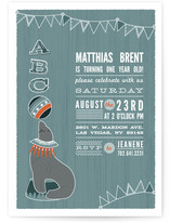Circus Seal Children's Birthday Party Invitations