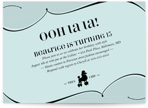 Tres Chic Children's Birthday Party Invitations