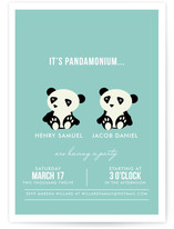 Pandamonium Children's Birthday Party Invitations