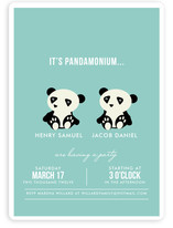 Pandamonium Children's Birthday Party Invitations