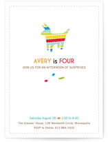 Piñata Surprise Children's Birthday Party Invitations