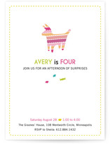 Piñata Surprise Children's Birthday Party Invitations