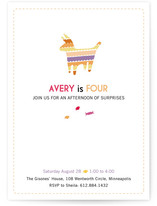 Piñata Surprise Children's Birthday Party Invitations