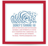 Ridin' the Waves Children's Birthday Party Invitations