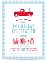 Americana Boy Children's Birthday Party Invitations