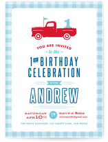 Americana Boy Children's Birthday Party Invitations