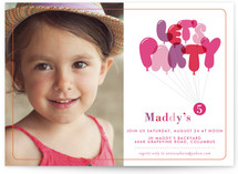 Don't Pop the Balloons Children's Birthday Party Invitations