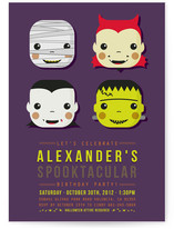 Spooky Costumes Children's Birthday Party Invitations