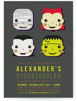 Spooky Costumes Children's Birthday Party Invitations