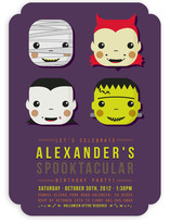 Spooky Costumes Children's Birthday Party Invitations