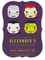 Spooky Costumes Children's Birthday Party Invitations