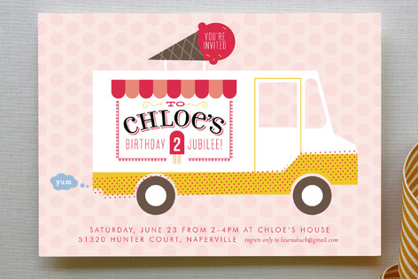 I Scream, You Scream Children's Birthday Party Invitations