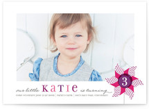 Pinwheel Children's Birthday Party Invitations