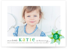 Pinwheel Children's Birthday Party Invitations