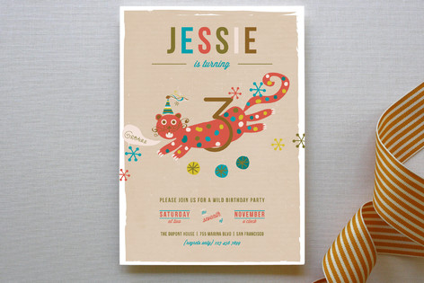 Groaaar Children's Birthday Party Invitations