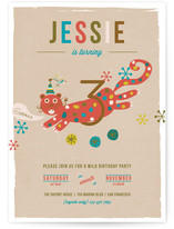 Groaaar Children's Birthday Party Invitations