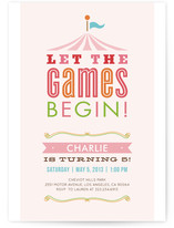 Let the Games Begin! Children's Birthday Party Invitations