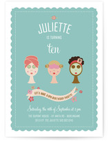 Spa Party Children's Birthday Party Invitations