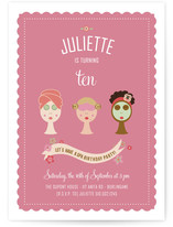 Spa Party Children's Birthday Party Invitations