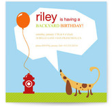 Backyard Children's Birthday Party Invitations