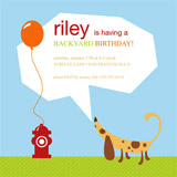 Backyard Children's Birthday Party Invitations, by Mandy Gordon