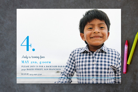 Nostalgia Children's Birthday Party Invitations