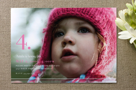 Nostalgia Children's Birthday Party Invitations