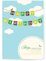 Blueskies Children's Birthday Party Invitations