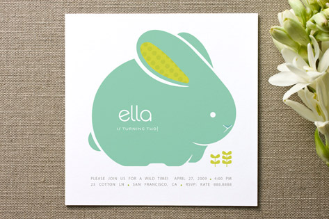 bellabunny Children's Birthday Party Invitations