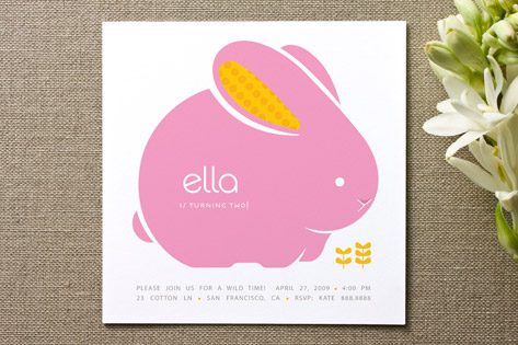 bellabunny Children's Birthday Party Invitations
