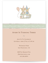 Bunny Children's Birthday Party Invitations