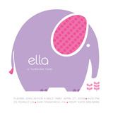 Bellaphant Children's Birthday Party Invitations, by kelli hall Bellaphant Children's Birthday Party Invitations, by kelli hall