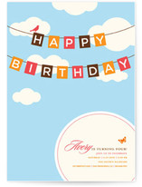 Blueskies Children's Birthday Party Invitations