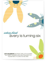 Bunny Buds Children's Birthday Party Invitations