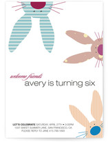 Bunny Buds Children's Birthday Party Invitations