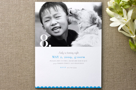 Nostalgia Children's Birthday Party Invitations