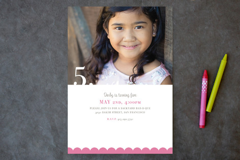 Nostalgia Children's Birthday Party Invitations
