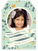 Princess Crown Children's Birthday Party Invitations