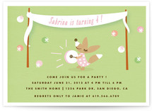 Fox Festive Children's Birthday Party Invitations