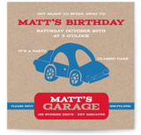 Cars Children's Birthday Party Invitations