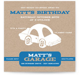 Cars Children's Birthday Party Invitations
