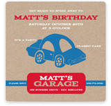 Cars Children's Birthday Party Invitations